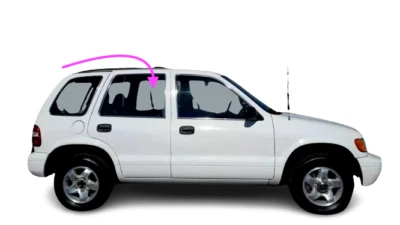 Se adapta a: Kia Sportage 1995-2000 SUV lado del pasajero puerta trasera derecha ventana vidrio Foto 1 de 4