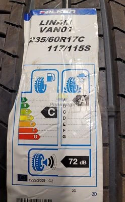 17 Zoll Sommer-Reifen 235/60 R17 C 117S Falken Linam Van 01 DOT 2020 ✅ - Bild 1 von 3
