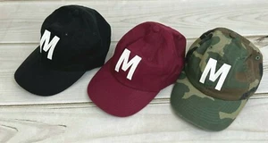Rey To Z Letter M Cap Hat Adult Adjustable Green Camo / Red / Navy Blue H1 - Picture 1 of 7