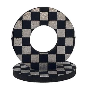 Grip Donuts - Anodized Checkered - for BMX/MX by Flite - Multiple Colors Availab - Picture 1 of 7