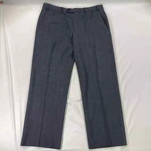 Brooks Brothers 35x28 Wool 346 Flat Front Dress Pants Mens Gray Slacks Trousers - Picture 1 of 9