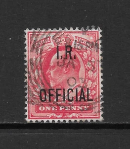 GREAT BRITAIN SCOTT O39 USED VF - 1902 1p CARMINE OFFICIAL ISSUE - EDWARD VII - Picture 1 of 2