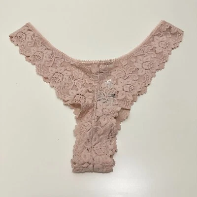 Fredericks Of Hollywood Jessica Panty 2X Nude Beige Floral Lace Wedding NWT - Image 1 of 4