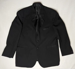 Gianni Vironi Mens 48R / 42W Black Suit Jacket - Picture 1 of 7