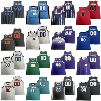 Camisetas de baloncesto personalizadas diseño personalizado cualquier nombre y logotipo de tu equipo Foto 1 de 4