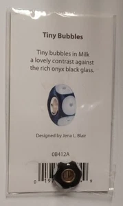 Tiny Bubbles Fenton Art Glass Sterling Charm Bead Designed By Jenna Blair - Picture 1 of 1