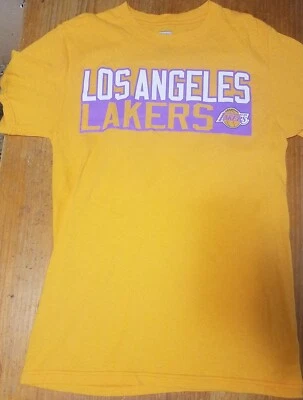 Camisa clásica de madera dura Magic Johnson de Los Angeles Lakers majestuosa para hombre S amarilla Foto 1 de 3