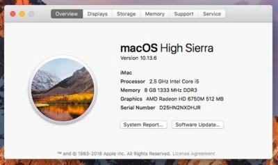 Unidad de disco duro iMac 21,5 pulgadas mediados de 2011 Intel Core i5 2,50 GHz 8 GB DDR3 RAM 120 GB   Foto 1 de 4