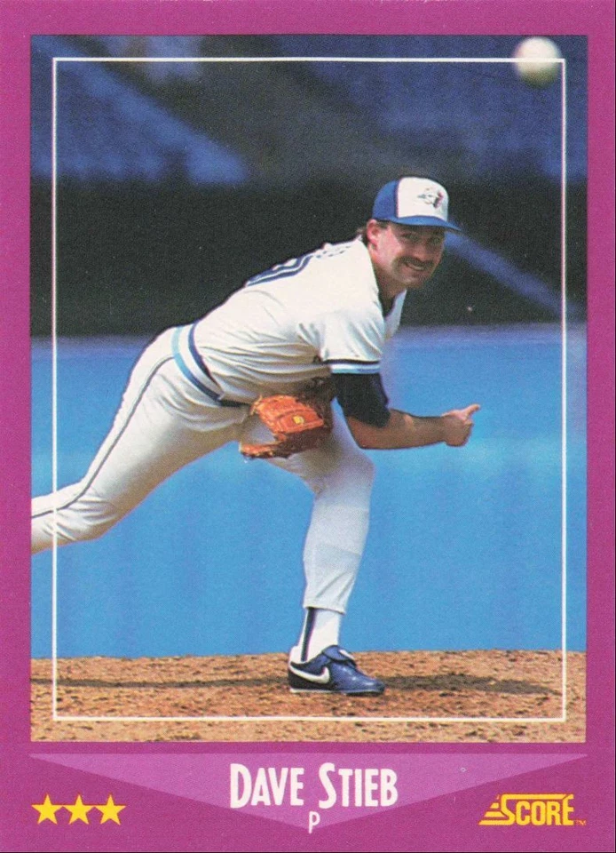 1988 Score Baseball Dave Stieb Toronto Blue Jays #76 - Image 1 of 2