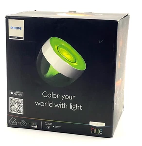 Philips Hue Iris Table Lamp Clear White w/ Box 71999 ZigBee Light Tested Clean 2 - Picture 1 of 9