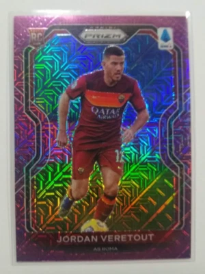 2020-21 Panini Chronicles Prizm Jordan Veretout Purple Mojo Prizm #22 AS Roma - Image 1 of 2