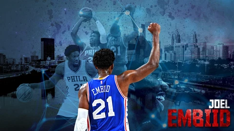 NBA PHILADELPHIA 76ERS JOEL EMBIID KIDS GAMEROOM DECOR FRIDGE MAGNET #2 Cover