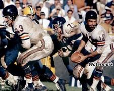 Nfl 1950's Chicago Bears Qb Zeke Bratkowski Game Action Color 8 X 10 Photo Pic
