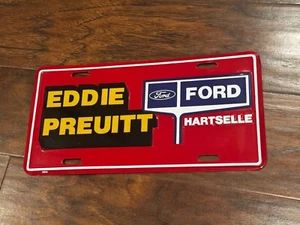 FORD Eddie Preuitt Hartselle Alabama License Plate dealership vehicle original - Picture 1 of 5