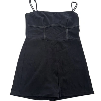 Mameluco Urban Outfitters para mujer grande negro Emmy Bustier con tiras informal Foto 1 de 4