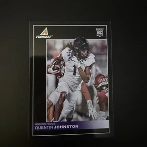 2023 Panini Chronicles Draft Picks - Pinnacle Quentin Johnston #6 (RC) - Picture 1 of 2