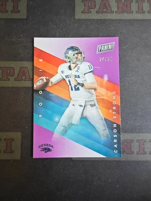 2022 Panini Father's Day Football Purple Rookie Carson Strong /25 - Image 1 of 2