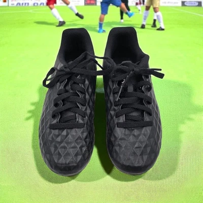 Nike Tiempo Youth Kids Shoes Black Yellow 11C Football Cleats Child - Image 1 of 4