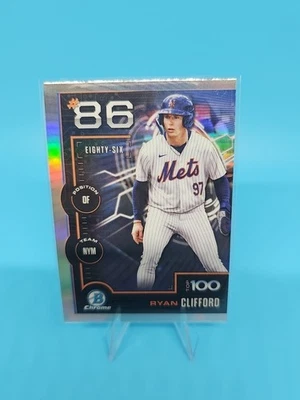 2025 Bowman - Bowman Scouts Top 100 Chrome Ryan Clifford #BTP-86 (RC) - Image 1 of 2