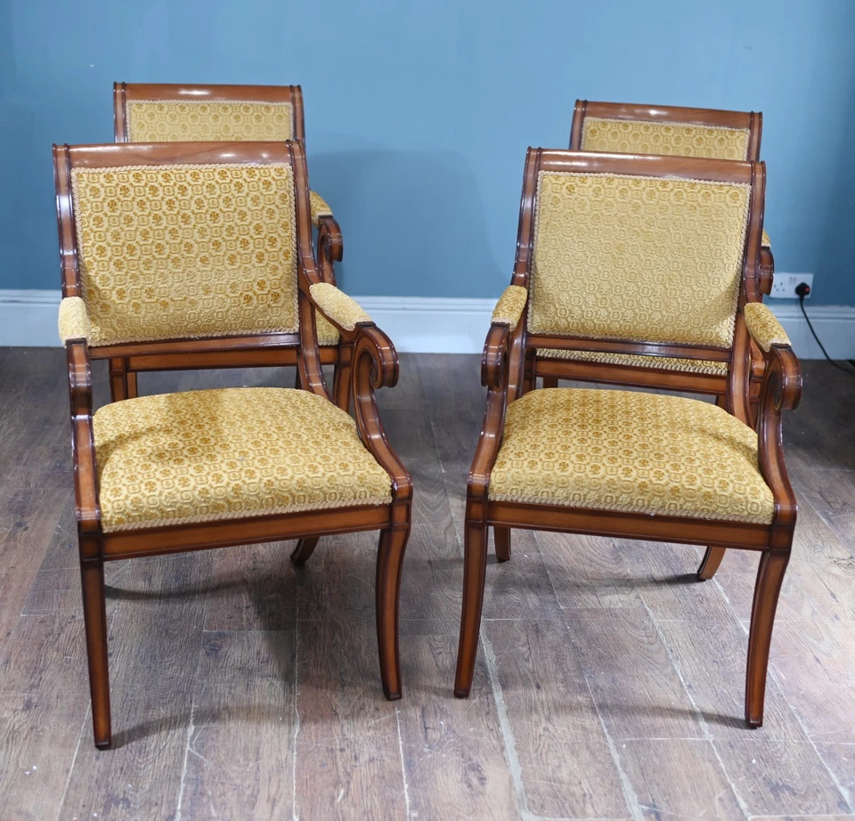 Juego Sillones Biedermeier Asientos Caoba 1930 Foto 1 de 4