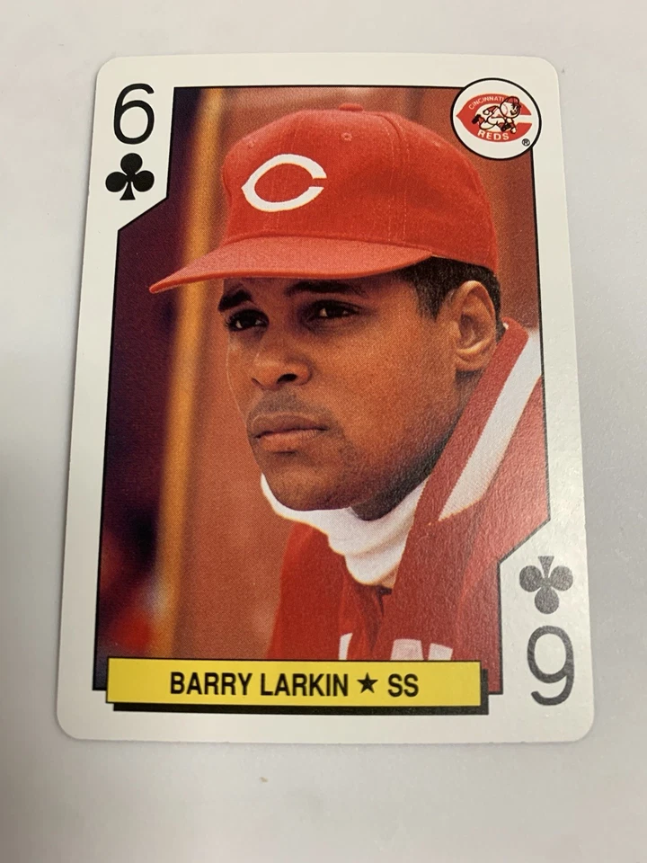 1991 Baseball Playing Cards Barry Larkin Cincinnati Reds  - Image 1 of 1
