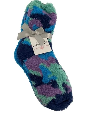 Alexa Rose Mujer Calcetines Azul/Verde/Púrpura Difuso Acogedor CabinCore CONJUNTO de 3 Nuevos con Etiqueta Foto 1 de 4