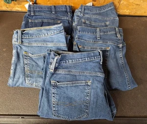 Lot of 5 Men's 36x34 Men's Blue Jeans Levi Stauss Wrangler - Picture 1 of 12