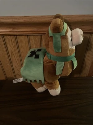 Mojang Jinx Llama Plush 11” Official Minecraft Stuffed Animal Brown Green 2020 - Image 1 of 4