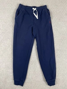 Polo Ralph Lauren Sweatpants Boys Size L Navy Blue Drawstring Jogger Tapered - Picture 1 of 7