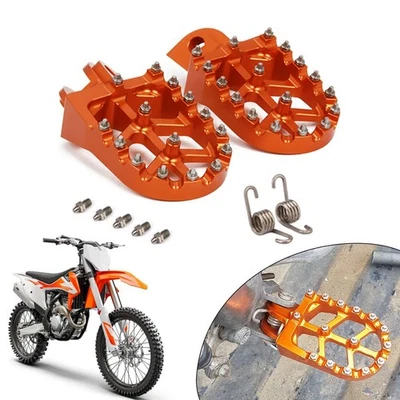 Foot Fegs apto para KTM 50SX 2009-2022 65SX 2009-2023 85SX 2003-2017 Pit Dirt Bike Foto 1 de 4