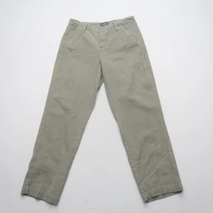 Pantalones chinos cortos de tiro medio verdes talla 2 de mezcla de lino NYDJ para mujer - Imagen 1 de 12