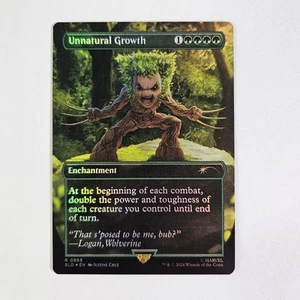 Unnatural Growth Rainbow Foil Secret Lair: Marvel Wolverine SLD MTG NM Groot - Picture 1 of 2