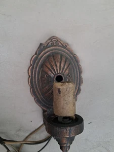 Applique da parete vittoriana in metallo antico - Foto 1 di 5