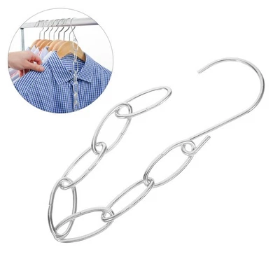  8 Pcs Garderobenständer Schrankaufhänger Kleiderbügel Hanging Organizer - Bild 1 von 4