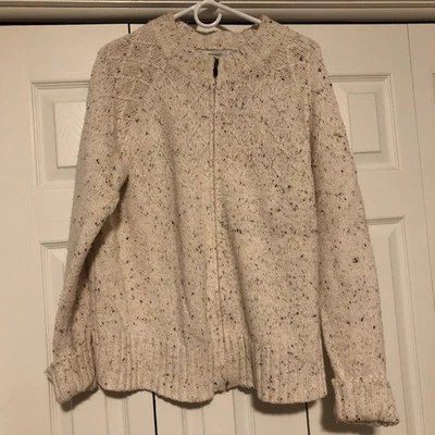 Dressbarn Zip Up Cardigan Sweater Women's Size 2X Cotton Wool Cozy Layering - Image 1 of 4