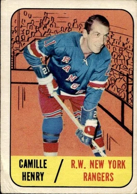 1967-68 Topps SET BREAK #26 Camille Henry Crease - Image 1 of 2