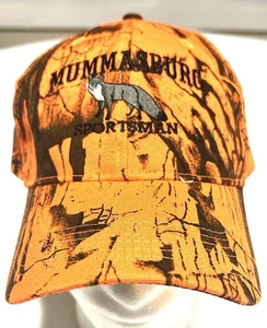 Trucker Hat Orange Camo Snap Back Adjustable Men's Cap Logo One Size        B5-8 - Picture 1 of 11