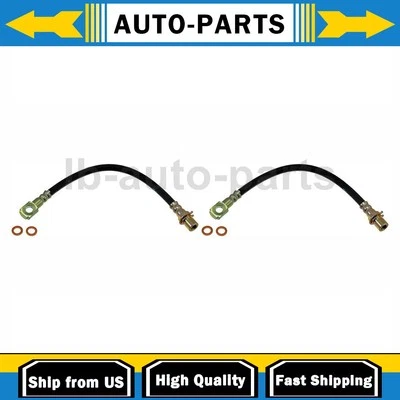 Rear Brake Hose 2x For 1998 1999 2000 2001 2002 2003 2004 2005 GMC Jimmy 4.3L - Изображение 1 из 4
