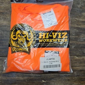 2x Occunomix Lux-Xsspb-O5x Short Sleeve Hi-Vis Unisex T-Shirt Size 2x Orange - Picture 1 of 4