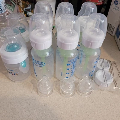 Dr. Brown’s Opciones anticólicos + Biberones Paquete de 6 4 oz 120 ml Pezón Nivel 1 Foto 1 de 2