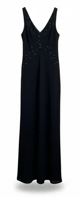 Vestido de noite Jones New York longo preto formal - Tamanho 8 - Imagem 1 de 4