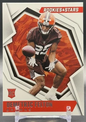 2021 Panini Rookies & Stars #191 Demetric Felton Cleveland Browns Rookie - Image 1 of 2