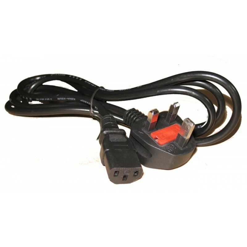 3 Pin UK Lead Power Cable Plug Cord PC TV for Panasonic Samsung LG Sony - Image 1 of 1