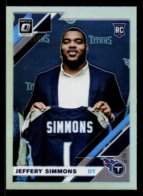 2019 Donruss Optic Holo Jeffery Simmons #108 RC Tennessee Titans - Image 1 of 2