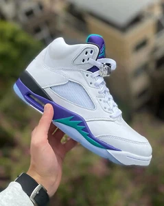 Nike Air Jordan Retro 5 GRAPE 2025 Ice Emerald NUEVO HQ7978-100 Hombres y GS 4y-13 - Imagen 1 de 6
