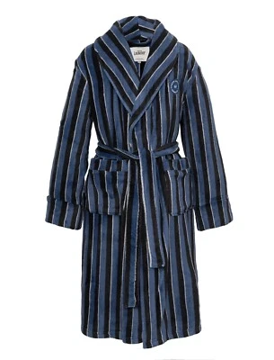 Men's Tokyo Laundry Fleece Blue Dressing Gown Thick Soft Luxury Hooded Bath Robe