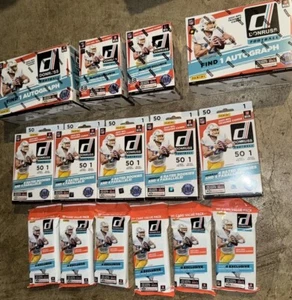 2021 PANINI DONRUSS NFL FOOTBALL LOT (2) MEGA (2) BLASTER (5) HANGER BOX SEALED - Picture 1 of 2