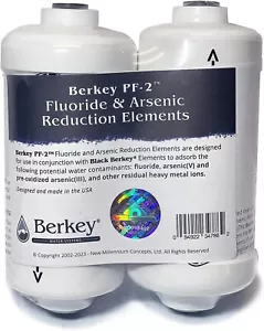 Berkey PF-2 Replacement Fluoride Water Filters for Berkey Systems Brand New