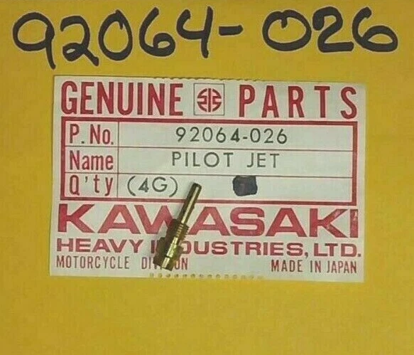NOS GENUINE KAWASAKI PILOT JET #25 W2SS W2TT 92064-026 92064-030 NEW OEM - Image 1 of 1