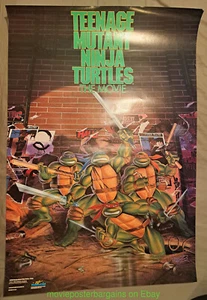 TEENAGE MUTANT NINJA TURTLES MOVIE POSTER 23x35 Rolled 1990 Starmaker C.Print - Picture 1 of 1